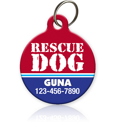 Rescue Dog Pet ID Tag