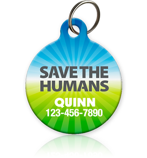 Save the Humans Pet ID Tag