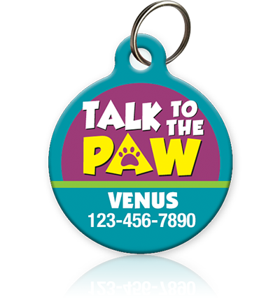 Talk to the Paw Pet ID Tag