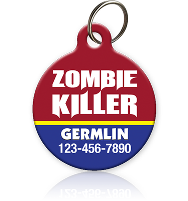 Zombie Killer Pet ID Tag