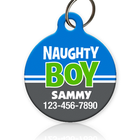 Naughty Boy Pet ID Tag