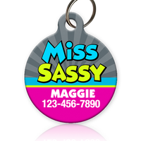 Miss Sassy Pet ID Tag