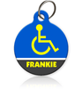 Handicap Symbol Pet ID Tag - Aw Paws