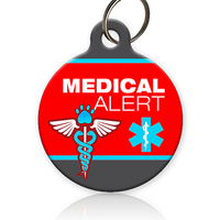Medical Alert Pet ID Tag for dogs or cats