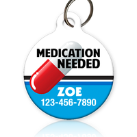 Medication Needed Pet ID Tag