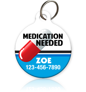 Medication Needed Pet ID Tag