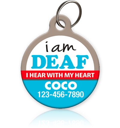 I am deals deaf dog tag