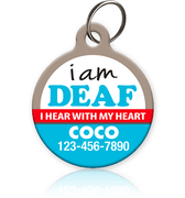 Deaf Pet ID Tag for dog or cat