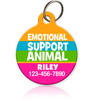 Emotional Support Animal Pet ID Tag - Aw Paws