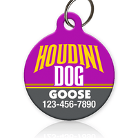 Houdini Dog Pet ID Tag - Aw Paws