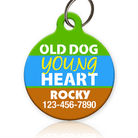 Old Dog Young Heart Pet ID Tag - Aw Paws