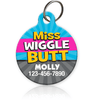 Miss Wiggle Butt Pet ID Tag - Aw Paws