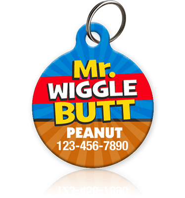 Mr Wiggle Butt Pet ID Tag - Aw Paws