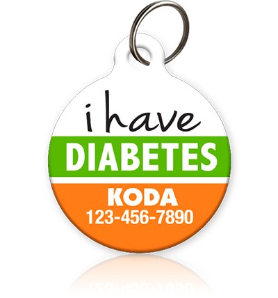 I Have Diabetes Pet ID Tag - Aw Paws