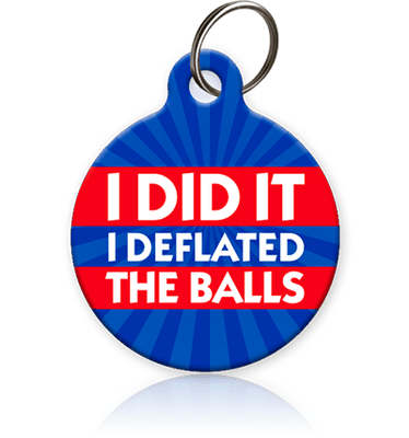 Deflate Gate Pet ID Tag - Aw Paws