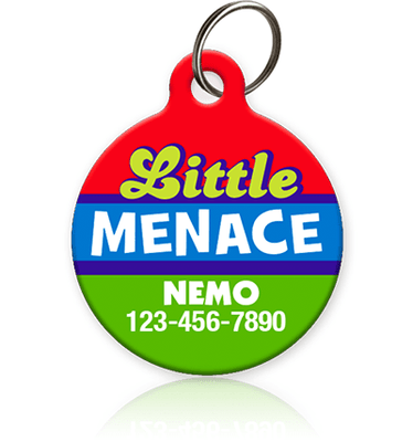 Little Menace Pet ID Tag - Aw Paws