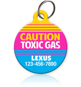 Toxic Gas Pet ID Tag - Aw Paws