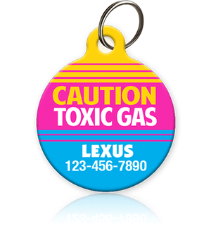 Toxic Gas Pet ID Tag - Aw Paws
