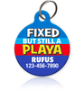 Fixed Playa Pet ID Tag - Aw Paws