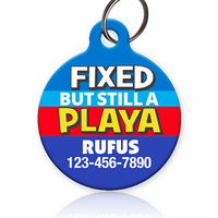 Fixed Playa Pet ID Tag - Aw Paws