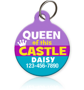 Queen of this Castle Pet ID Tag - Aw Paws