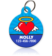 Angel Heart Pet ID Tags