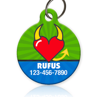 Devil Heart Pet ID Tags - Aw Paws