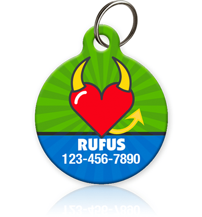 Devil Heart Pet ID Tags - Aw Paws