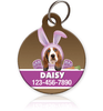 Pink Bunny Pet ID Tag - Aw Paws