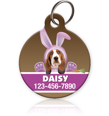 Pink Bunny Pet ID Tag - Aw Paws