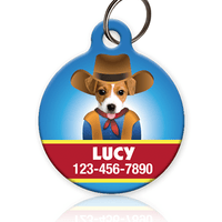 Cowboy Pet ID Tag - Aw Paws