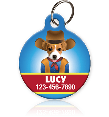 Cowboy Pet ID Tag - Aw Paws