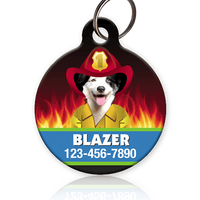 Firefighter Pet ID Tag - Aw Paws