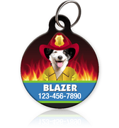 Firefighter Pet ID Tag - Aw Paws