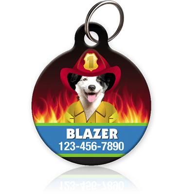 Firefighter Pet ID Tag - Aw Paws