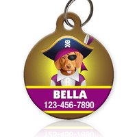 Girl Pirate Pet ID Tag - Aw Paws