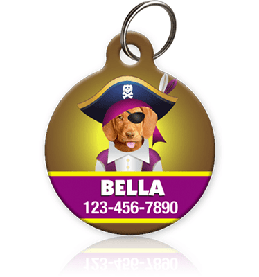 Girl Pirate Pet ID Tag - Aw Paws