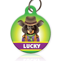 Cowgirl Pet ID Tag - Aw Paws