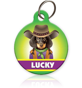 Cowgirl Pet ID Tag - Aw Paws