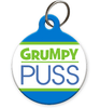 Grumpy Puss Cat ID Tag - Aw Paws