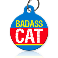 Badass Cat Cat ID Tag