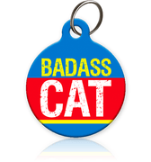 Badass Cat Cat ID Tag