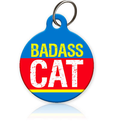 Badass Cat Cat ID Tag