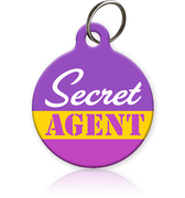 Secret Agent Cat ID Tag - Aw Paws