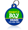 Naughty Boy Pet ID Tag