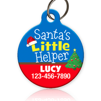 Santa's Little Helper Pet ID Tag - Aw Paws