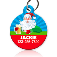 Drunk Santa Pet ID Tag - Aw Paws