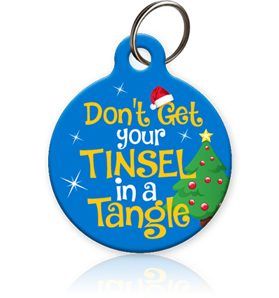 Tinsel Tangle Pet ID Tag - Aw Paws