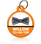 Bow Tie Halloween Pet ID Tag