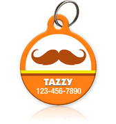 Mustache Halloween Pet ID Tag - Aw Paws
